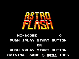 Astro Flash Title Screen
